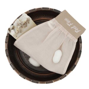 FEEL FINE TURKISH 100% RAW COCOON SILK EXFOLIATING GLOVES - 9