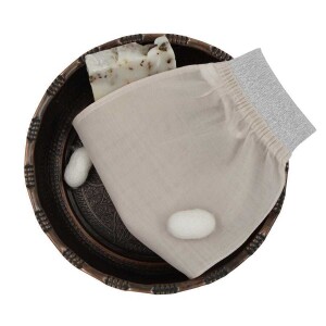 FEEL FINE TURKISH 100% RAW COCOON SILK EXFOLIATING GLOVES - 13