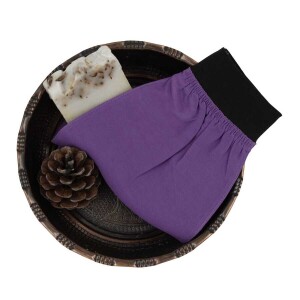 FEEL FINE TURKISH EXFOLIATING GLOVES PURPLE - 13