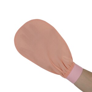 FEEL FINE TURKISH EXFOLIATING GLOVES SALMON PINK - 1