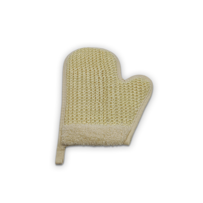 SISAL BATH GLOVE WITH THUMB SL-0045 - 2