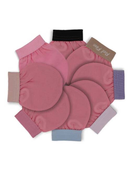 TURKISH EXFOLIATING FACE MITT CANDY PINK - 2