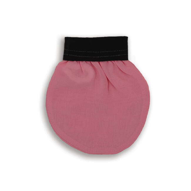 TURKISH EXFOLIATING FACE MITT CANDY PINK - 3