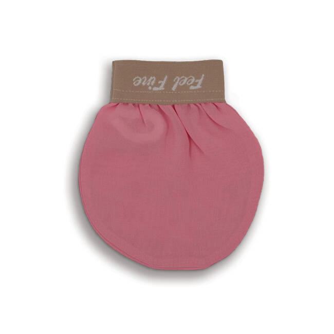 TURKISH EXFOLIATING FACE MITT CANDY PINK - 6