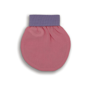 TURKISH EXFOLIATING FACE MITT CANDY PINK - 8