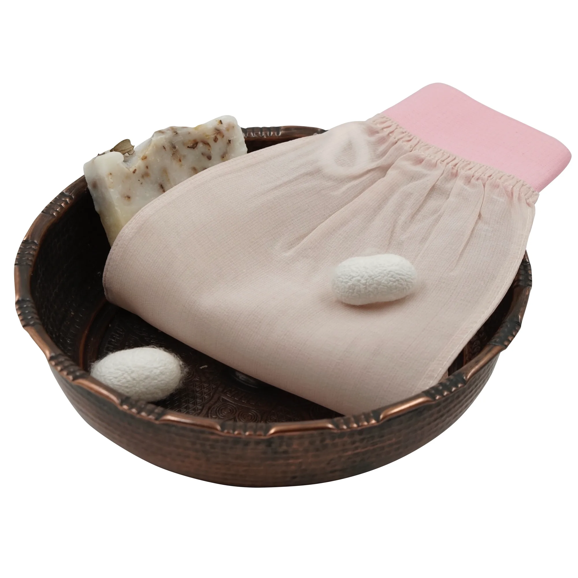 Silk Exfoliating Mitt – 100% Raw Turkish Cocoon for Body & Sensitive Skin | Feel Fine - Image 7
