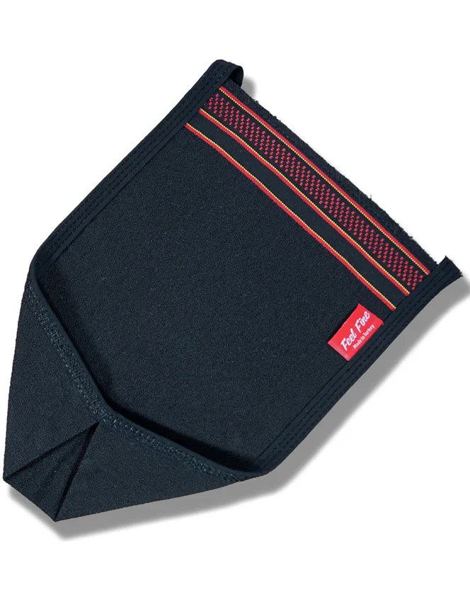 Exfoliating Bath Glove – Black, Thick Weave, Viscose & Polyester Blend | Feel Fine - Image 3