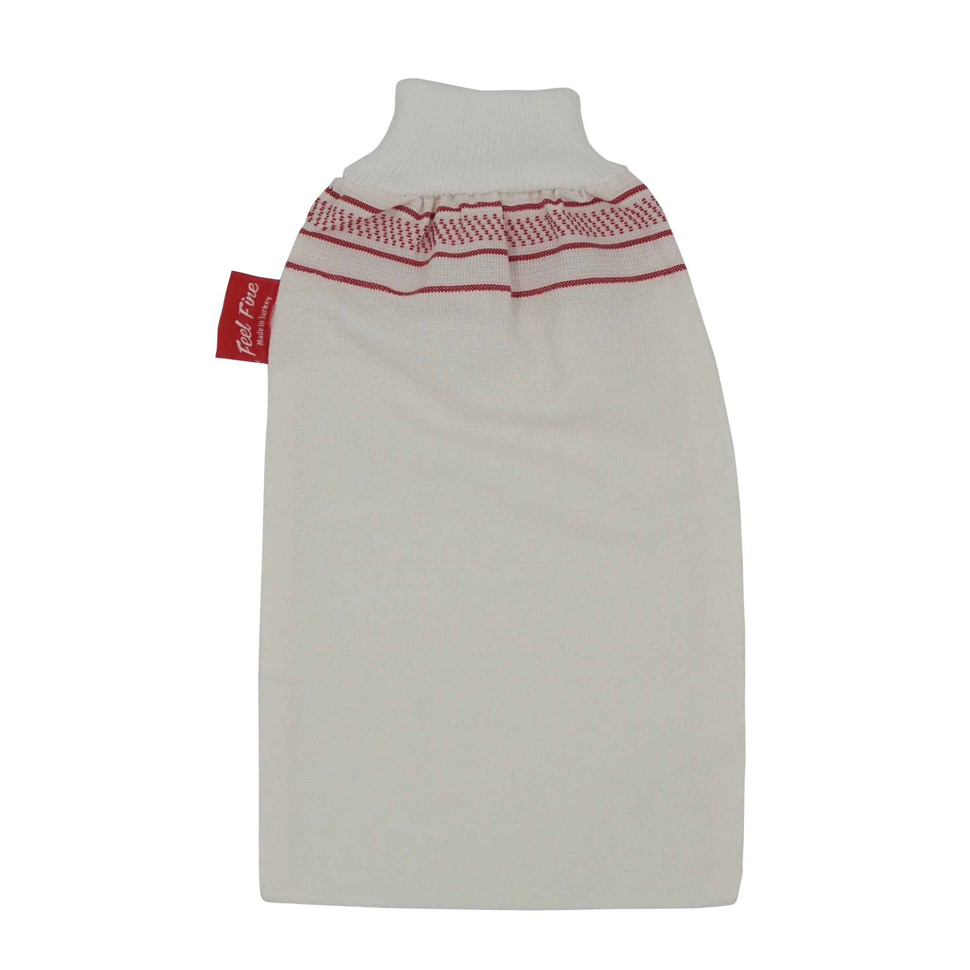 Exfoliating Bath Glove – Long, Medium Thickness, Viscose & Polyester Blend | Feel Fine - Image 1