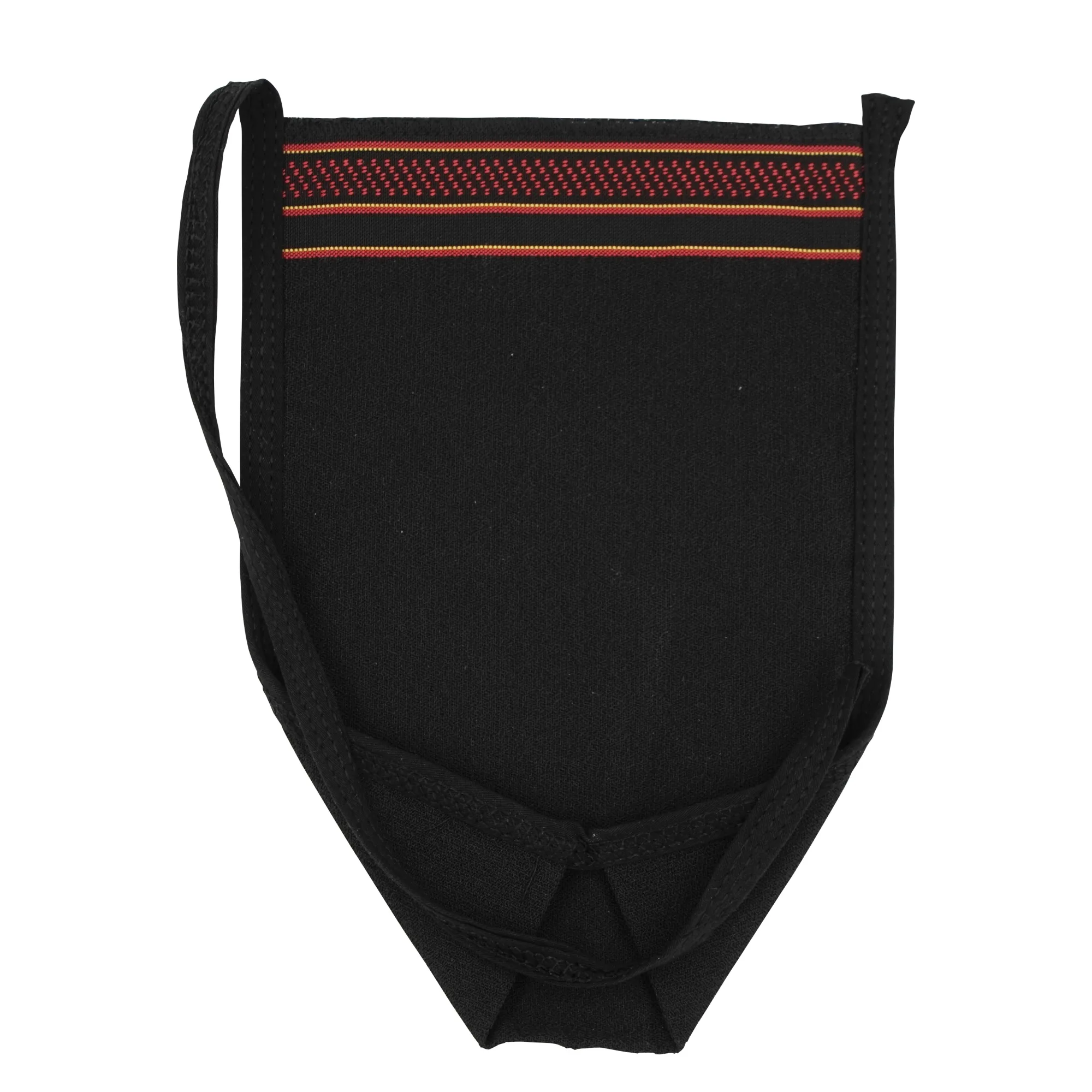 DK-007B tellak ana Exfoliating Bath Glove – Black, Thick Weave, Viscose & Polyester Blend | Feel Fine - Image 1