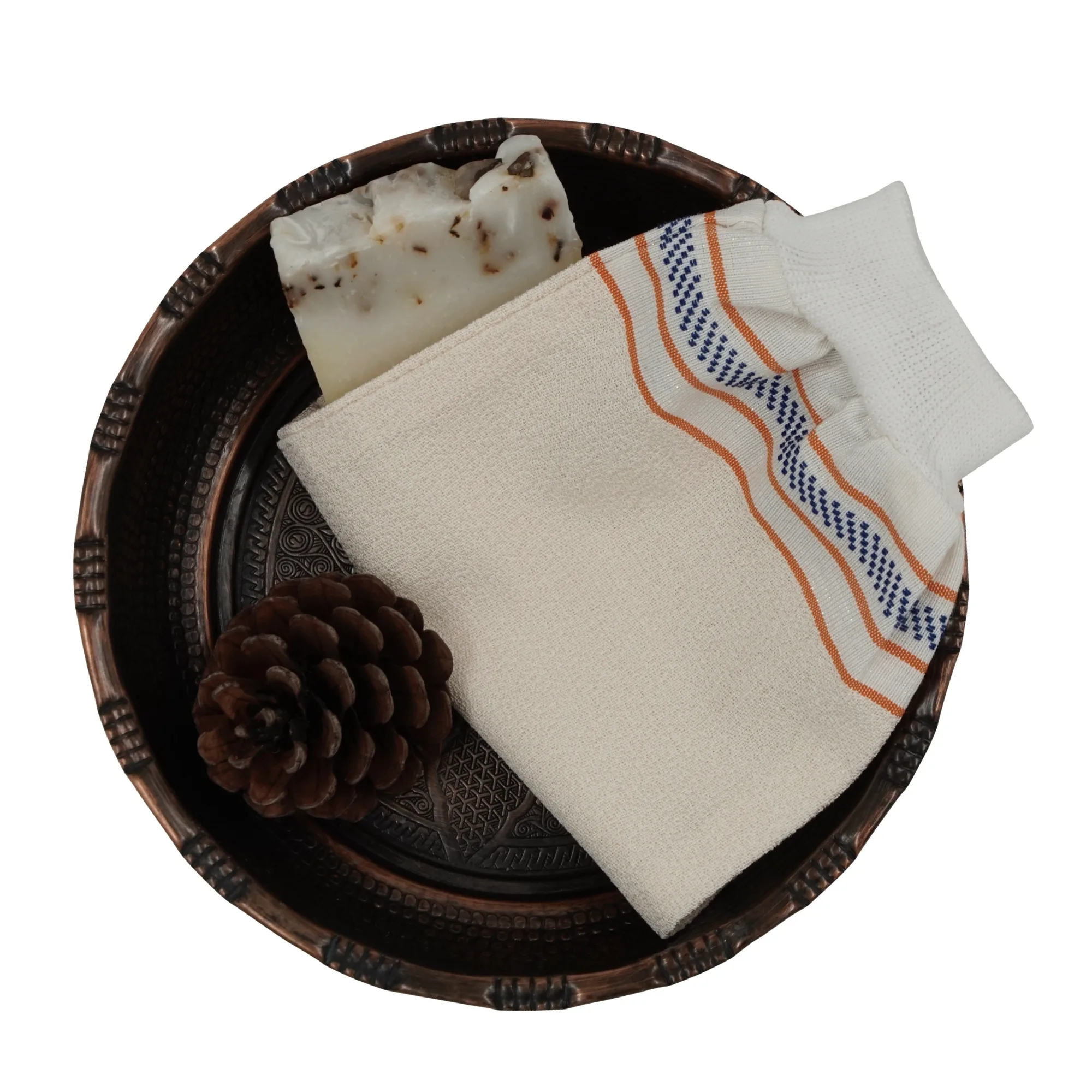 Exfoliating Bath Glove – Thick Weave, Viscose & Polyester Blend | Feel Fine - Image 5