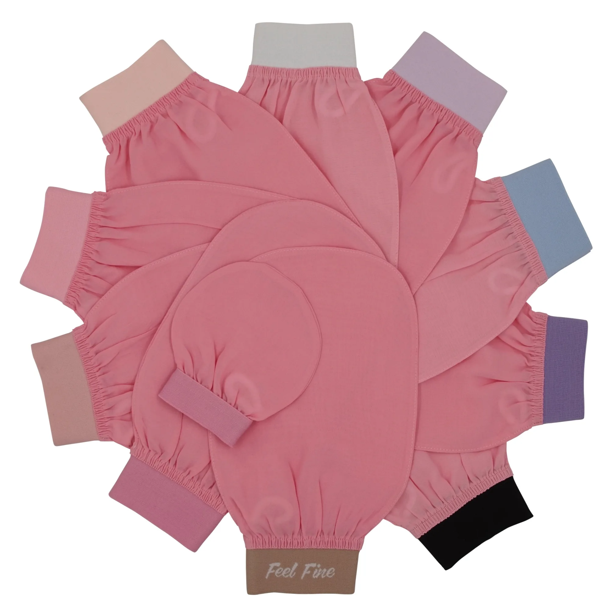 Turkish Exfoliating Gloves – Natural Plant Silk Kese (Candy Pink) | Feel Fine - Image 2