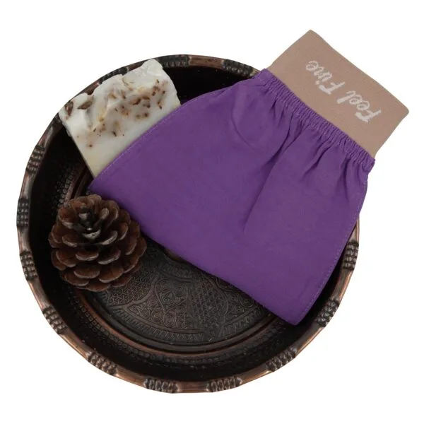 Turkish Exfoliating Gloves Purple | Feel Fine