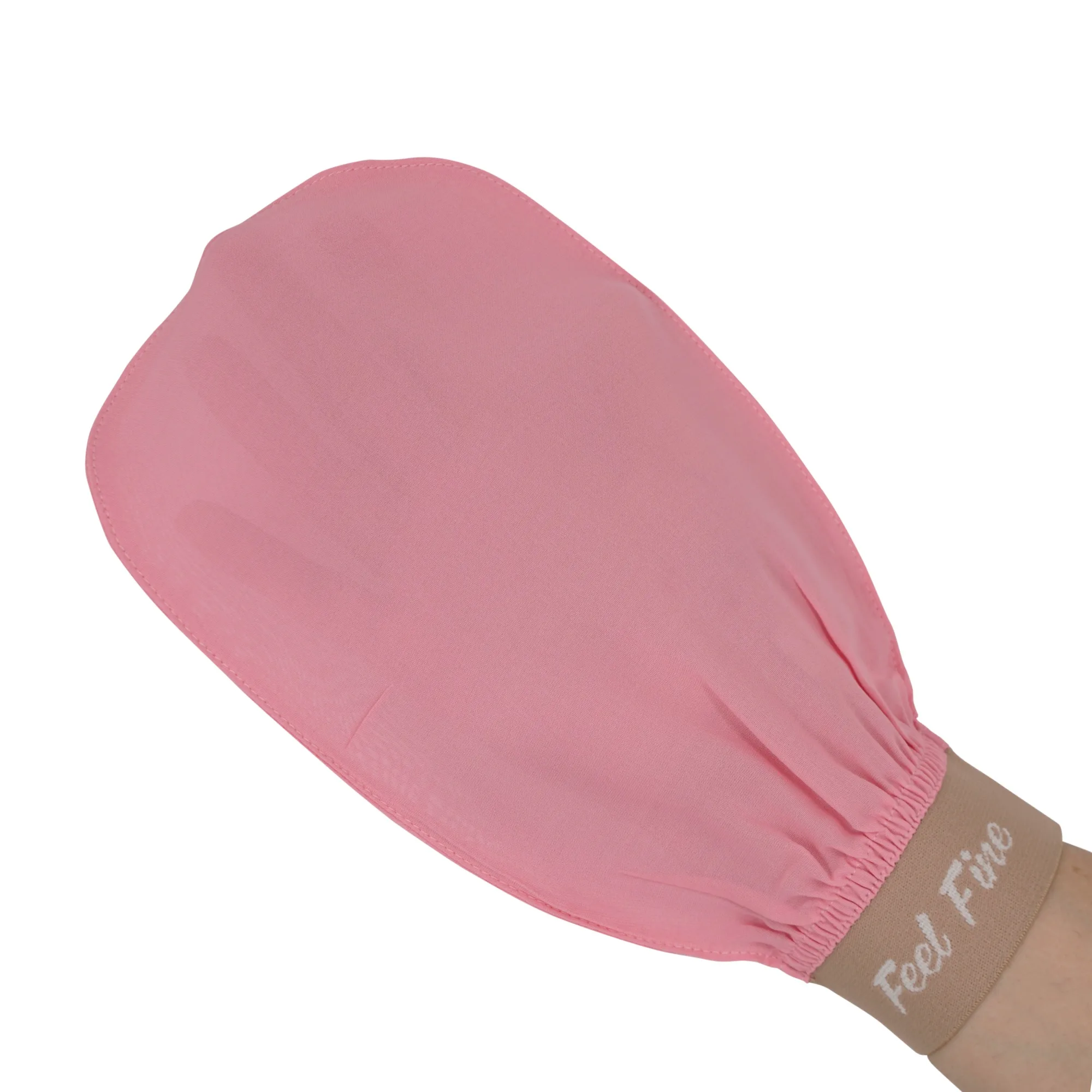 Turkish Exfoliating Gloves – Natural Plant Silk Kese (Candy Pink) | Feel Fine - Image 1