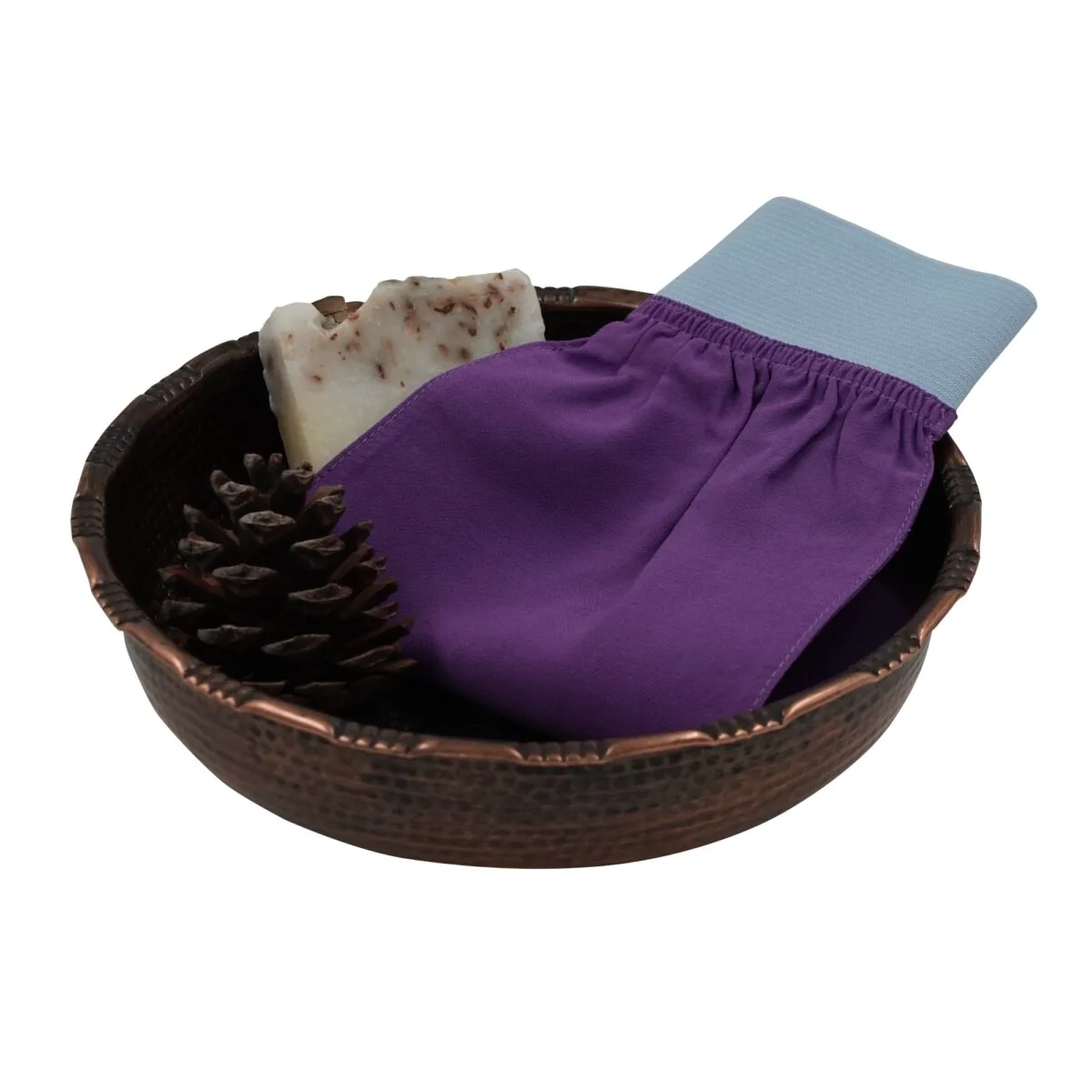 Turkish Exfoliating Gloves Purple | Feel Fine - Image 3