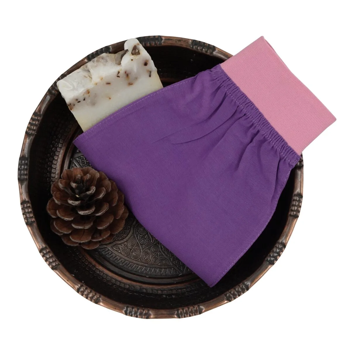 Turkish Exfoliating Gloves Purple | Feel Fine - Image 9