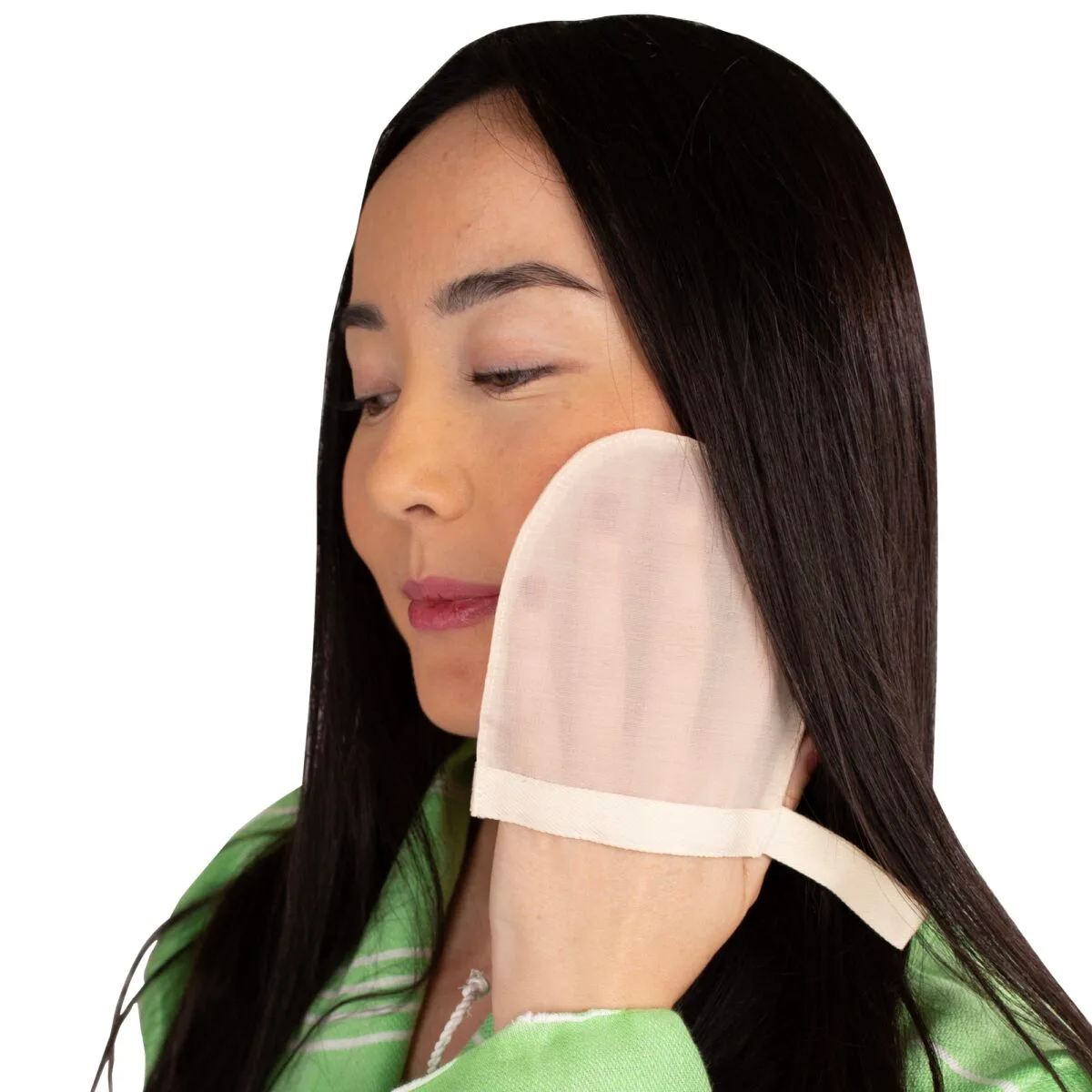 Feel Fine Exfoliating Face Mitt DK-011C - Image 1
