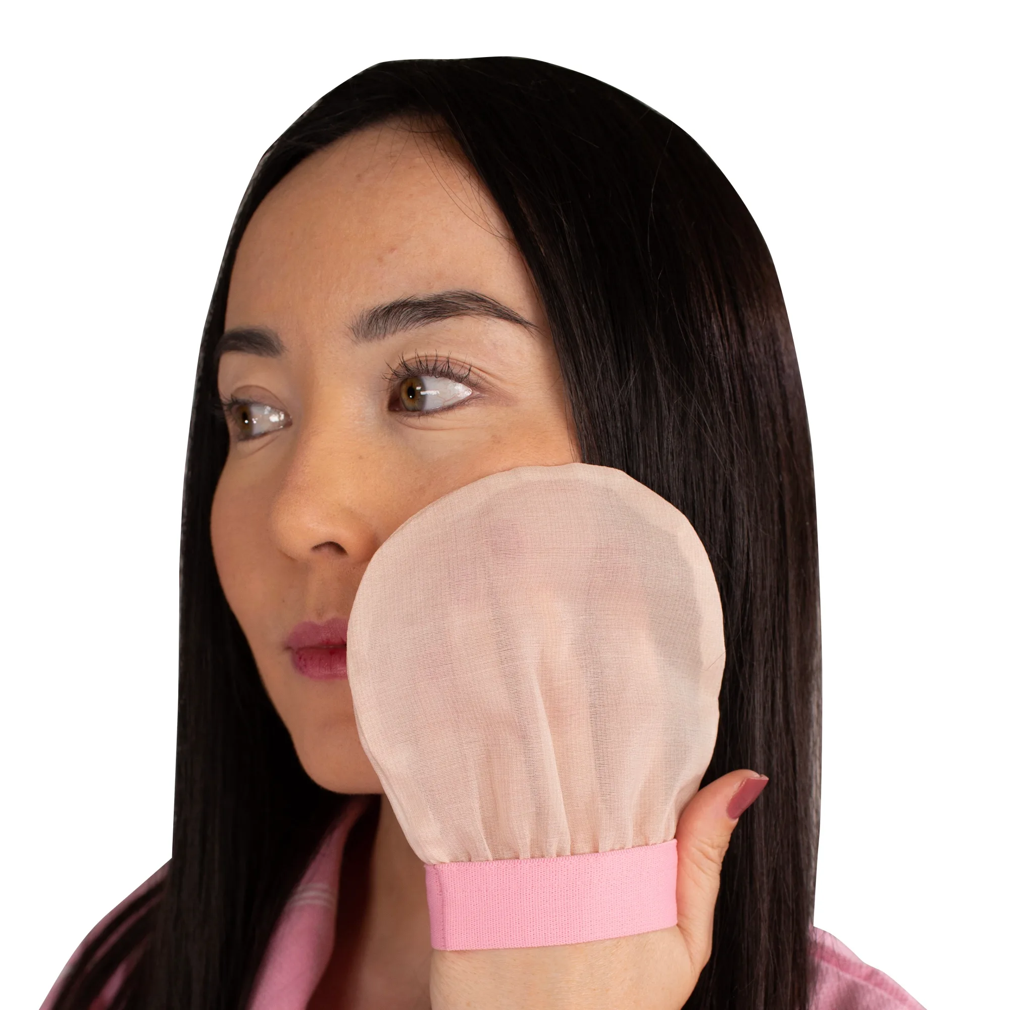 Silk Exfoliating Face Glove – 100% Raw Turkish Cocoon (For Face Only) | Feel Fine - Image 2