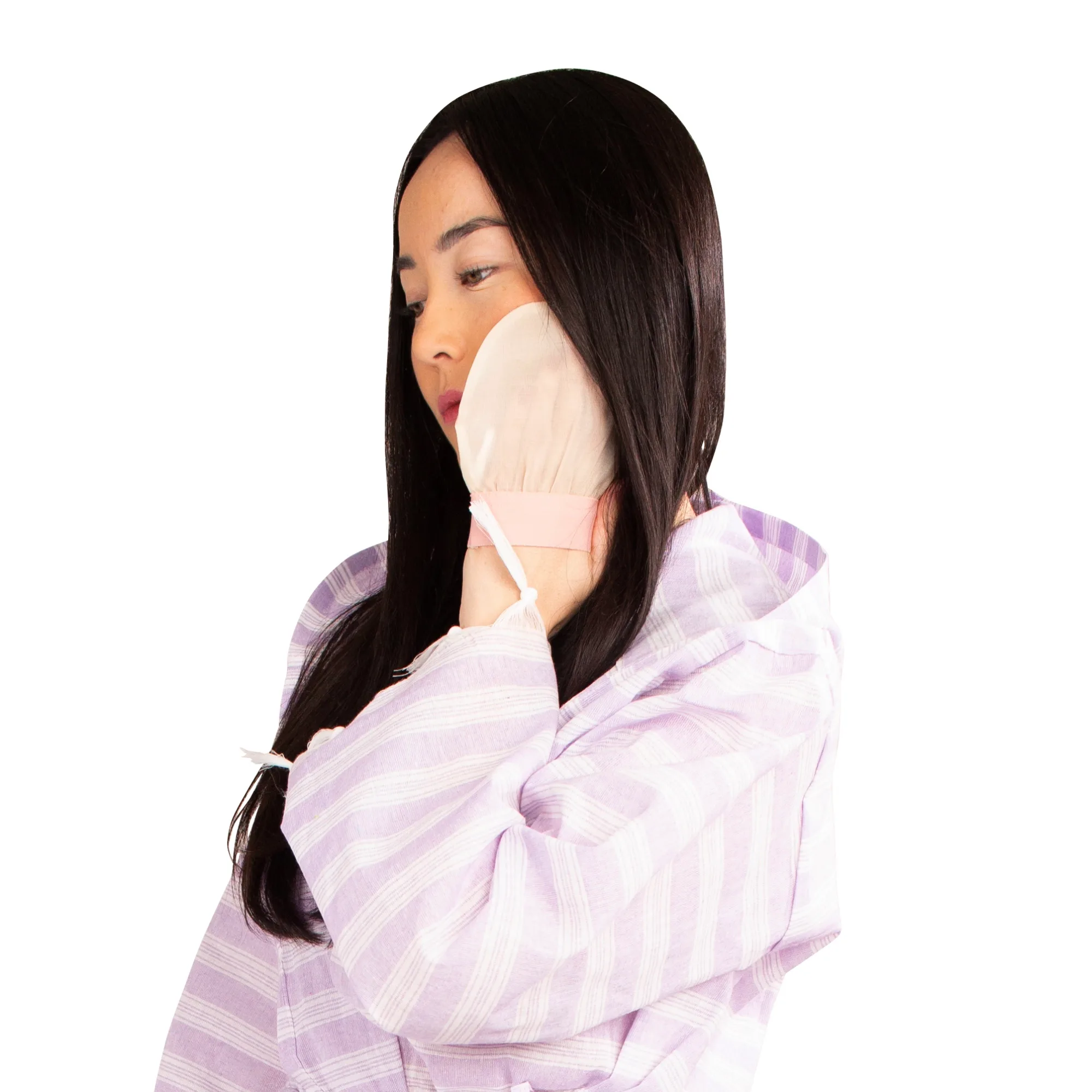Silk Exfoliating Face Glove – 100% Raw Turkish Cocoon (For Face Only) | Feel Fine - Image 5