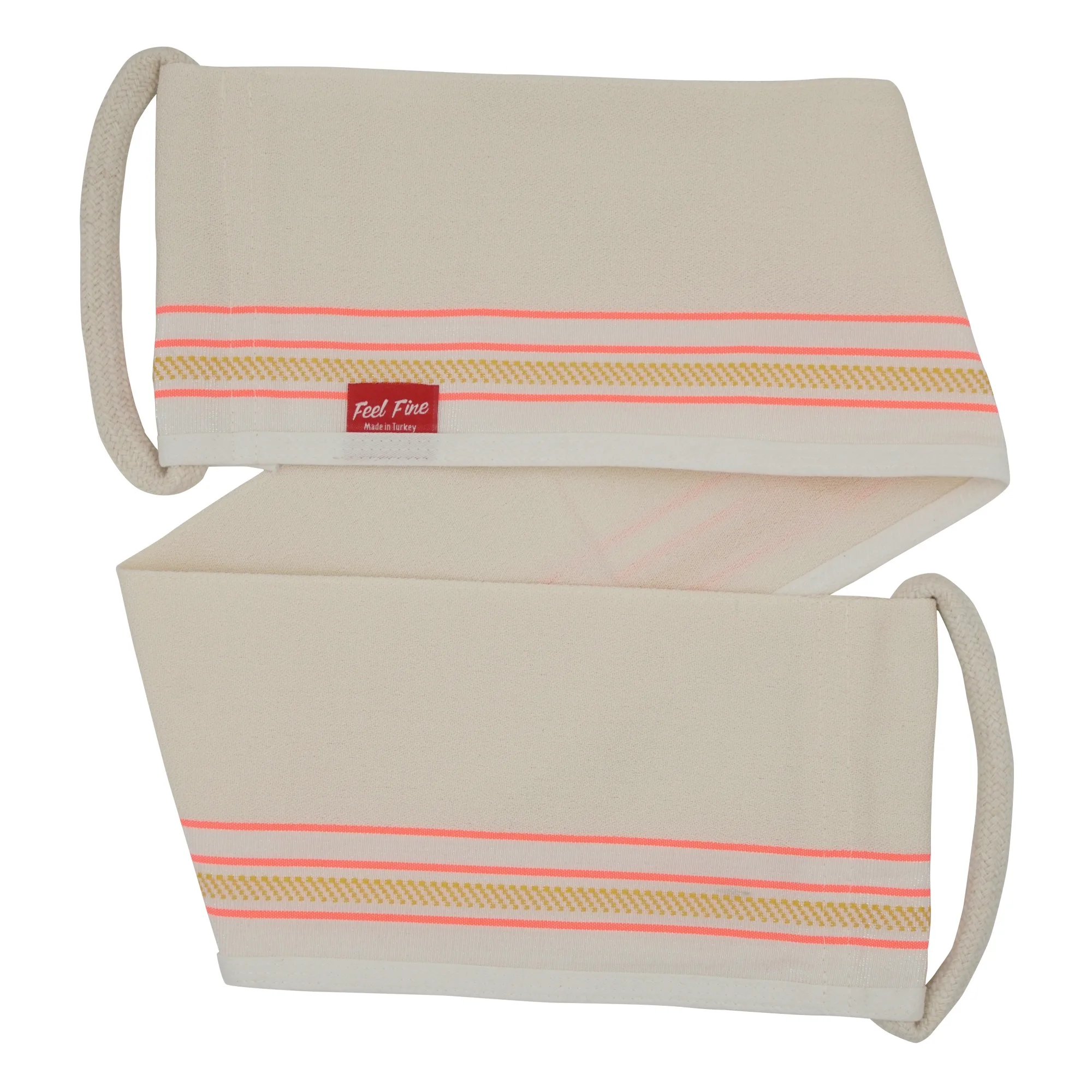 Back Scrub Exfoliating Mitt – 100% Viscose (Natural) | Feel Fine - Image 1