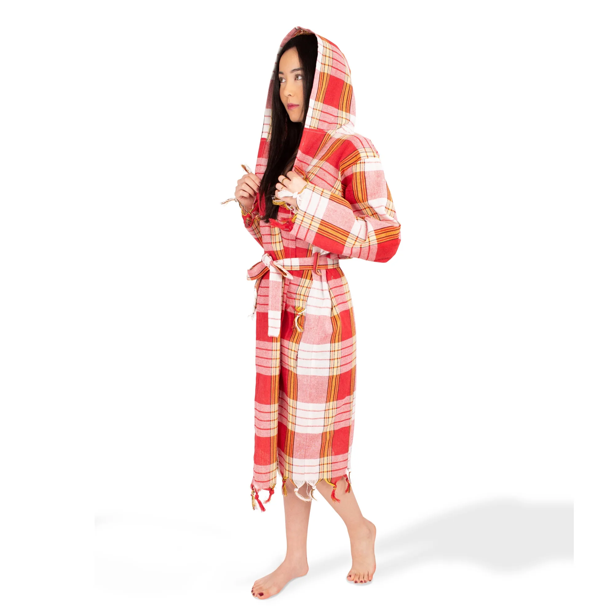 Peshtemal Bathrobe – Lightweight Quick-Dry Turkish Towel Robe (Unisex) | Feel Fine - Image 4