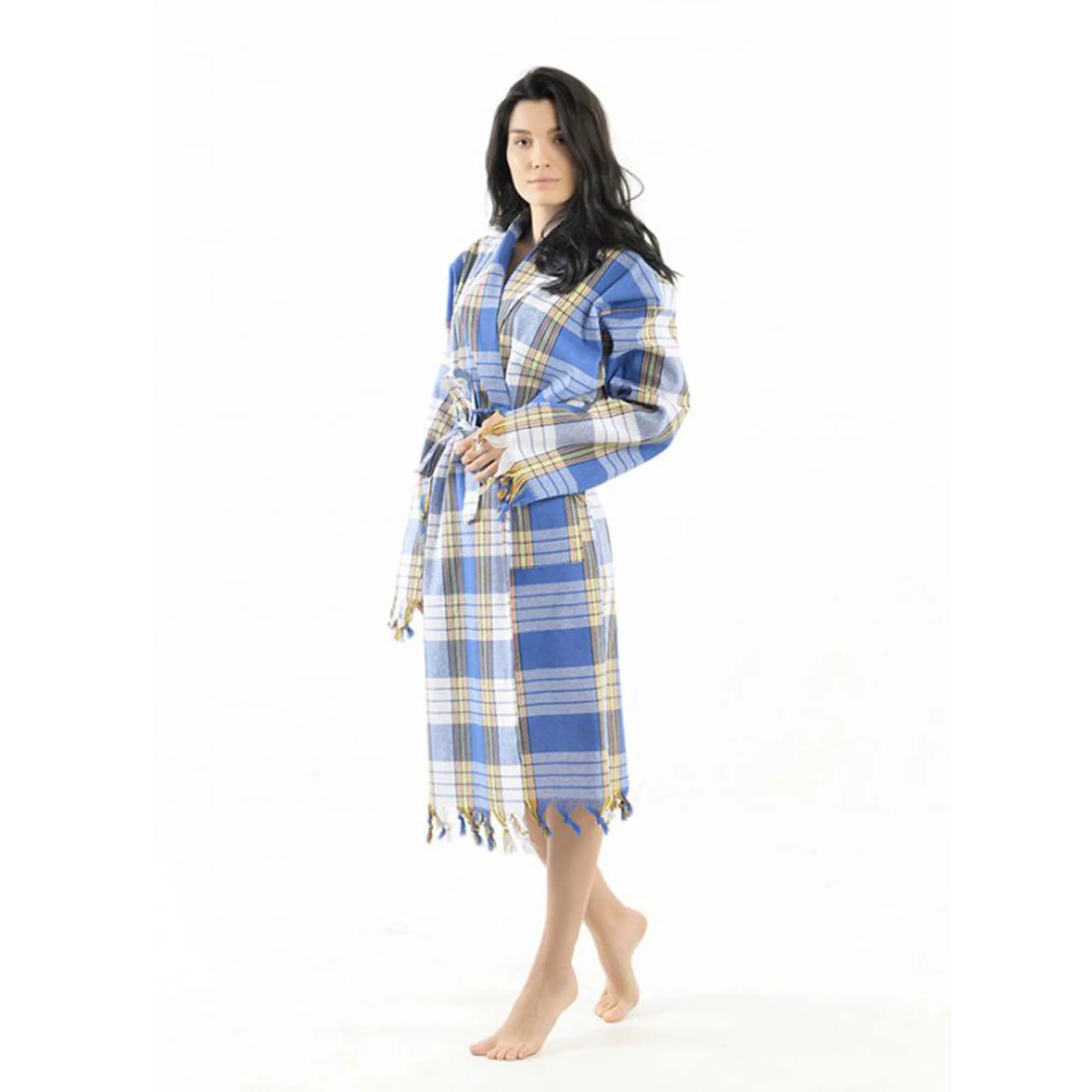 Peshtemal Bathrobe – Lightweight Quick-Dry Turkish Towel Robe (Unisex) | Feel Fine - Image 3