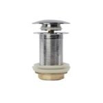 Chrome Pop-Up Basin Waste - Unslotted Click-Clack Sink Drain - Image 4