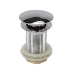 Chrome Pop-Up Basin Waste - Unslotted Click-Clack Sink Drain